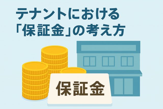 テナントにおける「保証金」の考え方