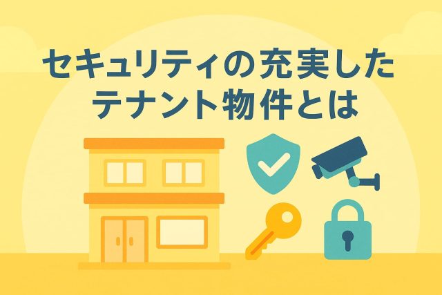 セキュリティの充実したテナント物件とは