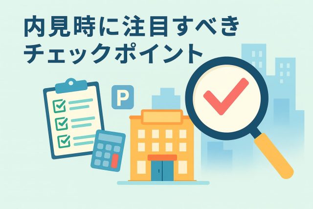 内見時に注目すべきチェックポイント